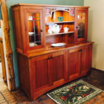 Skara Brae Cherry & Leaded Glass China Cabinet