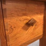 Rosebud Cherry Desk Drawer Pull Detail Lr