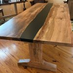 Spalted Maple River Table Angle
