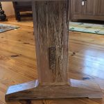 Spalted Maple River Table Leg