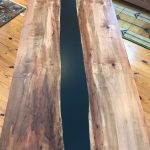 Spalted Maple River Table Top View