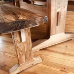 Spalted Maple Table Bench End Detail