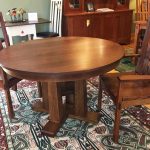 Taylor Quarter-Sawn Oak Pedestal Table