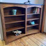 Double-Wide Oak Bookcase