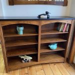 Bookcase Oak Double Wide Front 2