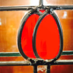 Cherry China Cabinet Detail Rosebud