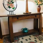 Quarter-Sawn Oak Console Table