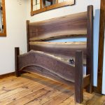 Live-Edge Walnut Bed