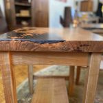 Rustic Cherry End Table Side Detail
