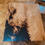 Rustic Cherry End Table Top Detail