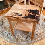 Rustic Cherry End Table Top View