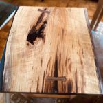 Rustic Cherry End Table Top With Inlays