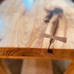 Rustic Cherry Table Bowtie Inlay