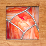 Glasgow Rose Desk Glass Inlay